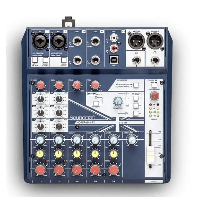 Mezclador Soundcraft Notepad 8FX Analógico 5085984US 1