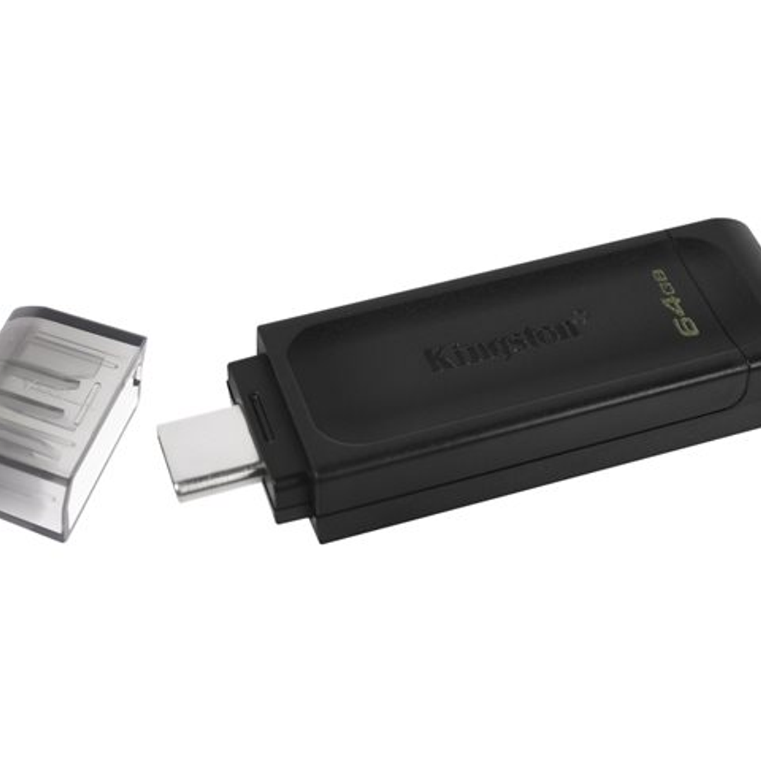 Unidad flash USB Kingston 64GB USB-C Datatraveler 70 DT70/64GB 3
