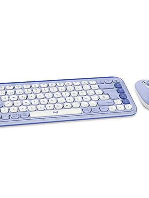 Combo inalámbrico Logitech POP Icon morado en español 920-013054