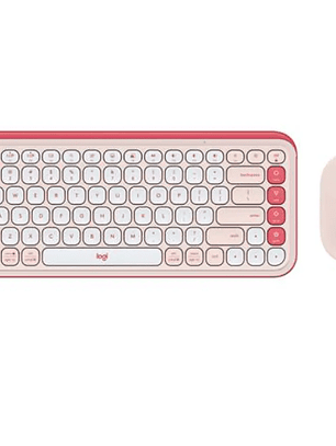 Combo inalámbrico Logitech POP Icon Rosado Español 920-013053