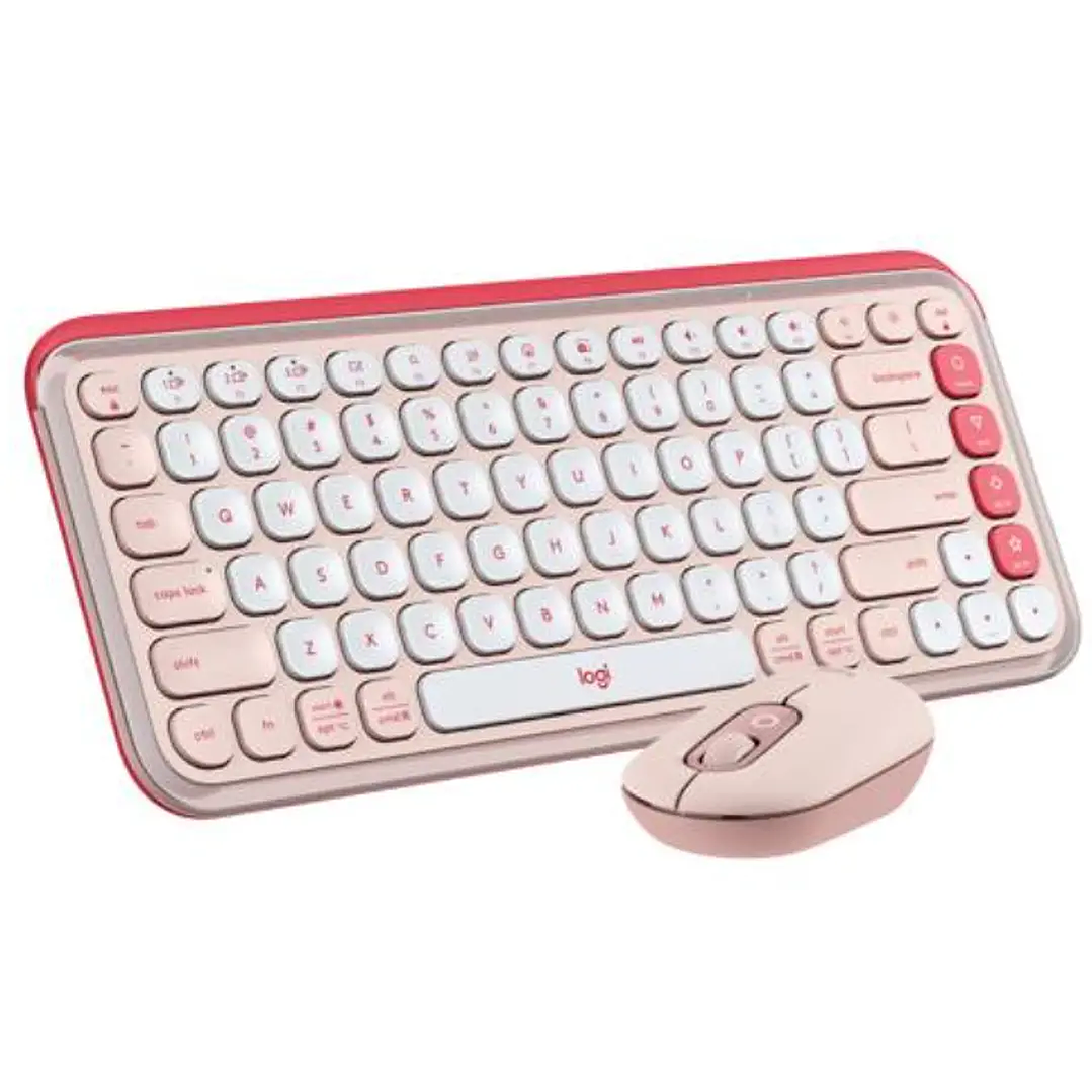 Combo inalámbrico Logitech POP Icon Rosado Español 920-013053 1