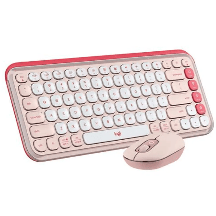 Combo inalámbrico Logitech POP Icon Rosado Español 920-013053 1