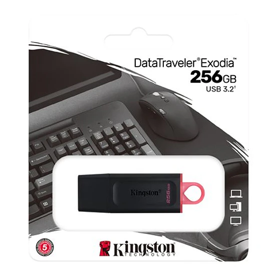 Unidad flash USB Kingston 256GB USB 3.2 Gen 1 Datatraveler DTX/256GB 1