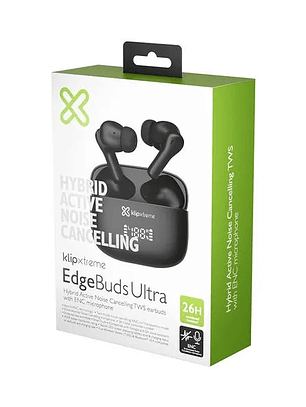Auriculares Clip Xtreme TWS EdgeBuds Ultra Negros KTE-850BK