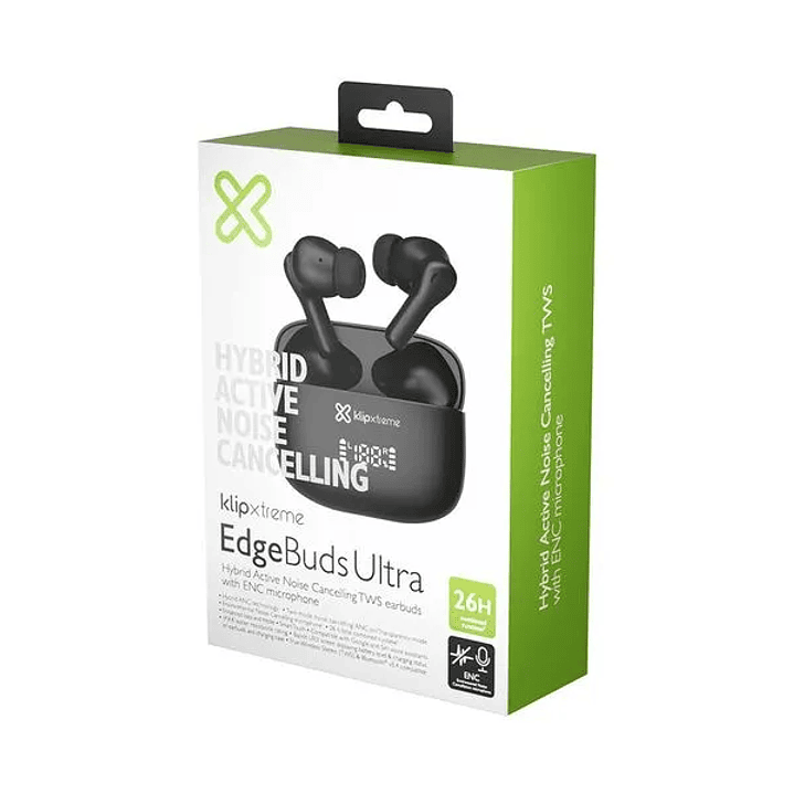 Auriculares Clip Xtreme TWS EdgeBuds Ultra Negros KTE-850BK 2