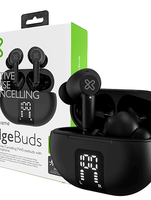 Audifonos Klip Xtreme TWS EdgeBuds ANC Negro KTE-755BK