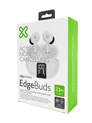 Auriculares Clip Xtreme TWS EdgeBuds ANC blancos KTE-755WH