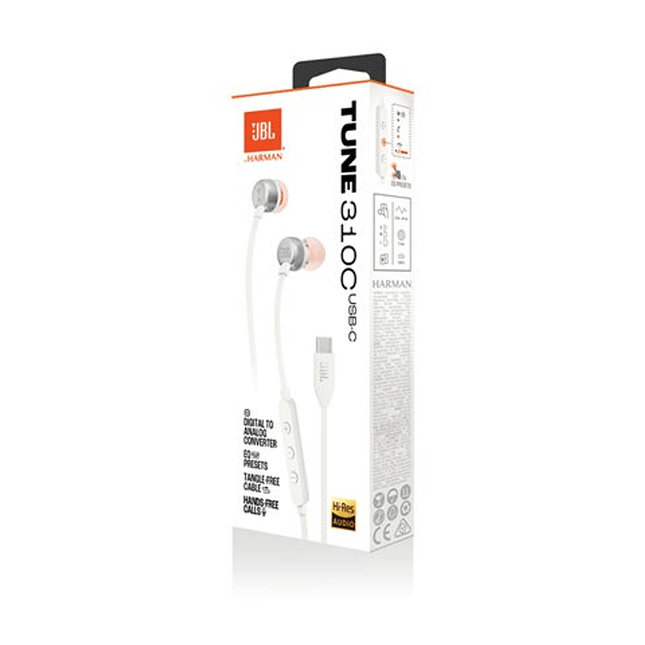 Audífonos JBL Tune 310C Blanco JBLT310CWHTAM 1