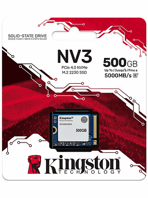 Unidad de estado sólido interna Kingston SSD 500 GB M.2 223 SNV3SM3/500G 500GB