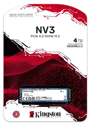 Unidad de estado sólido interna Kingston SSD 4TB M.2 6000/ SNV3S/4000G