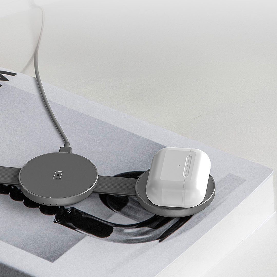 Cargador Xtreme PowerDesk Lite Soporte de carga inalámbrica plegable 3 en 1 KDC-250 2