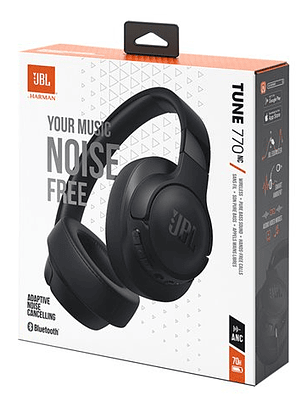Auriculares con cancelación de ruido JBL Tune 770 BT, color negro