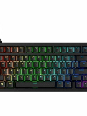 Teclado gaming HyperX Alloy Rise 75 - Compacto - Cable Conectividad - USB Tipo C Interfaz - RGB LED 