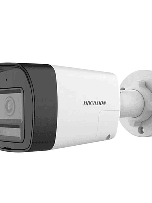 Cámara bala Hikvision de 2 MP con audio y luz dual LF2.8 mm IP67