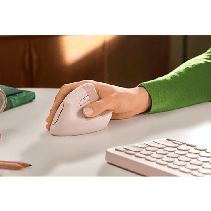 Mouse Logitech Inalámbrico Lift Vertical Rosa Logitech910-006472 5