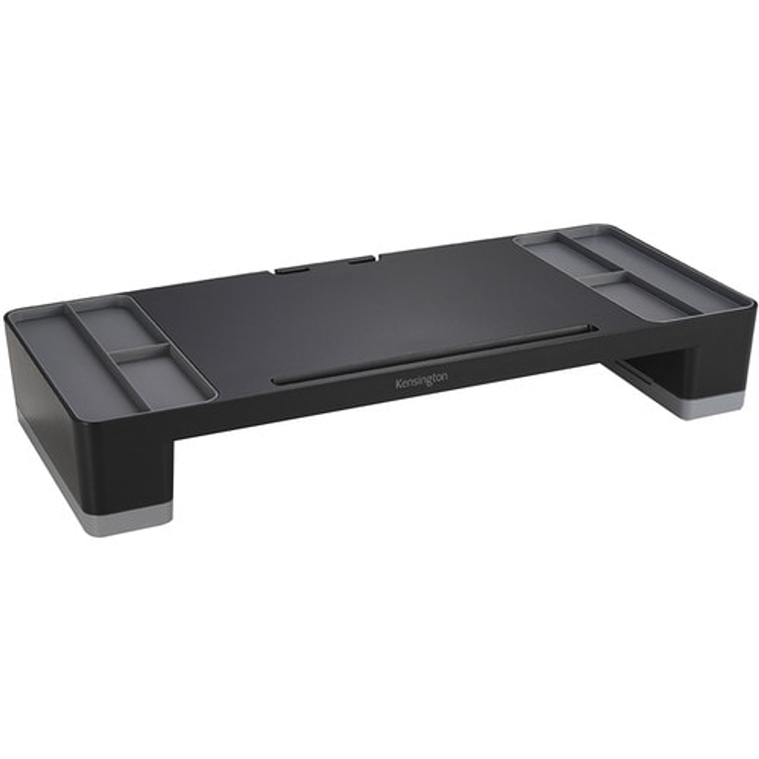 Soporte para monitor Kensington Altura ajustable - 18.14kg Capacidad de carga - 9.5cm Altura x 62cm Ancho x 26.4cm Profundidad - Mesa 3
