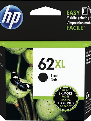 Cartucho HP 62XL Negro Alto Rendimiento Original
