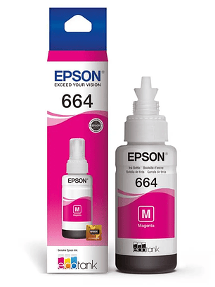 Botella de Tinta Epson T664 Magenta 70ml Original