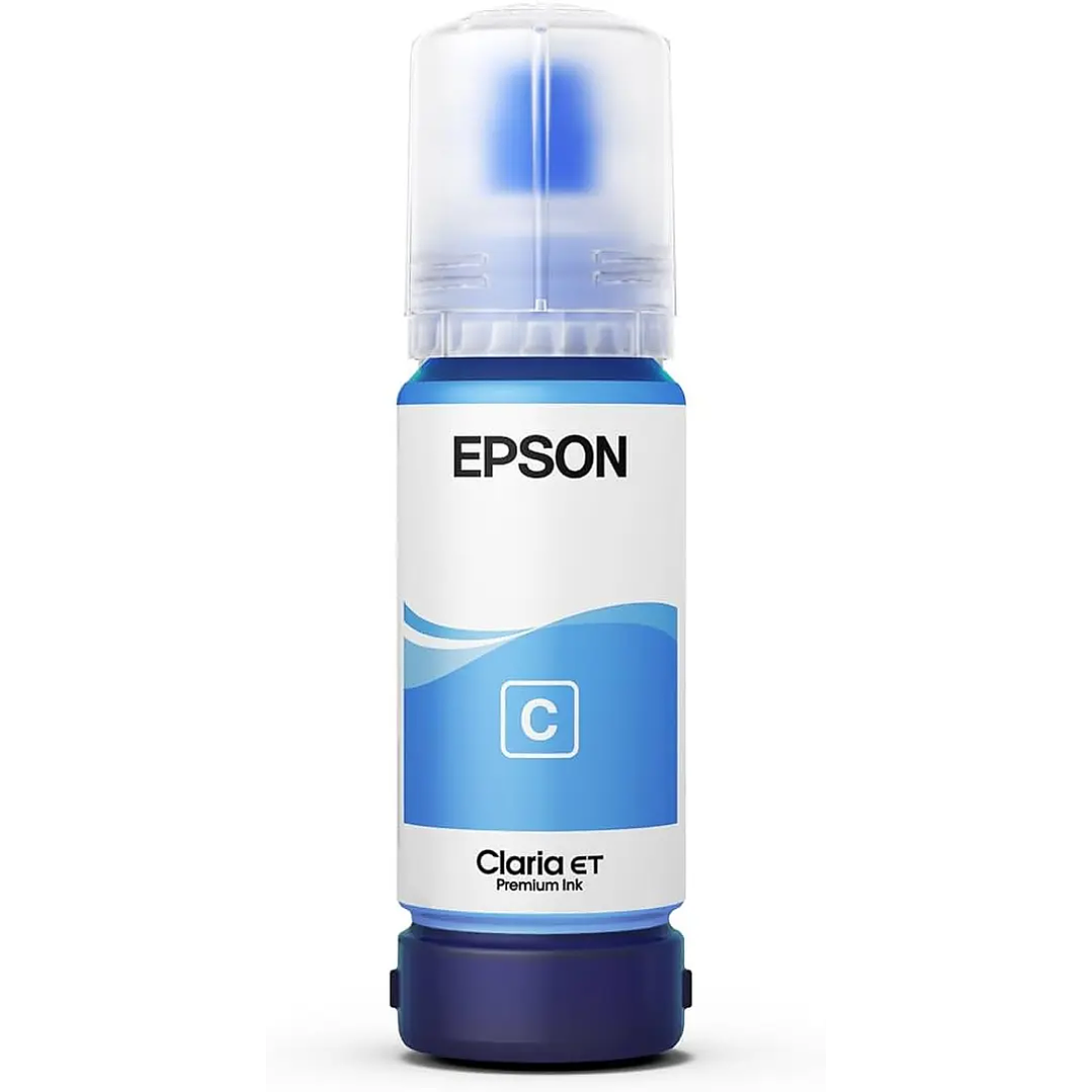 Botella de Tinta Epson T555 Cian EcoTank L8180 Original 1