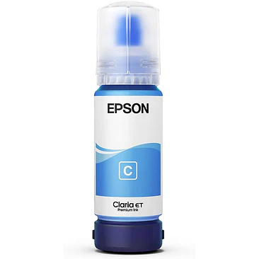 Botella de Tinta Epson T555 Cian EcoTank L8180 Original 1