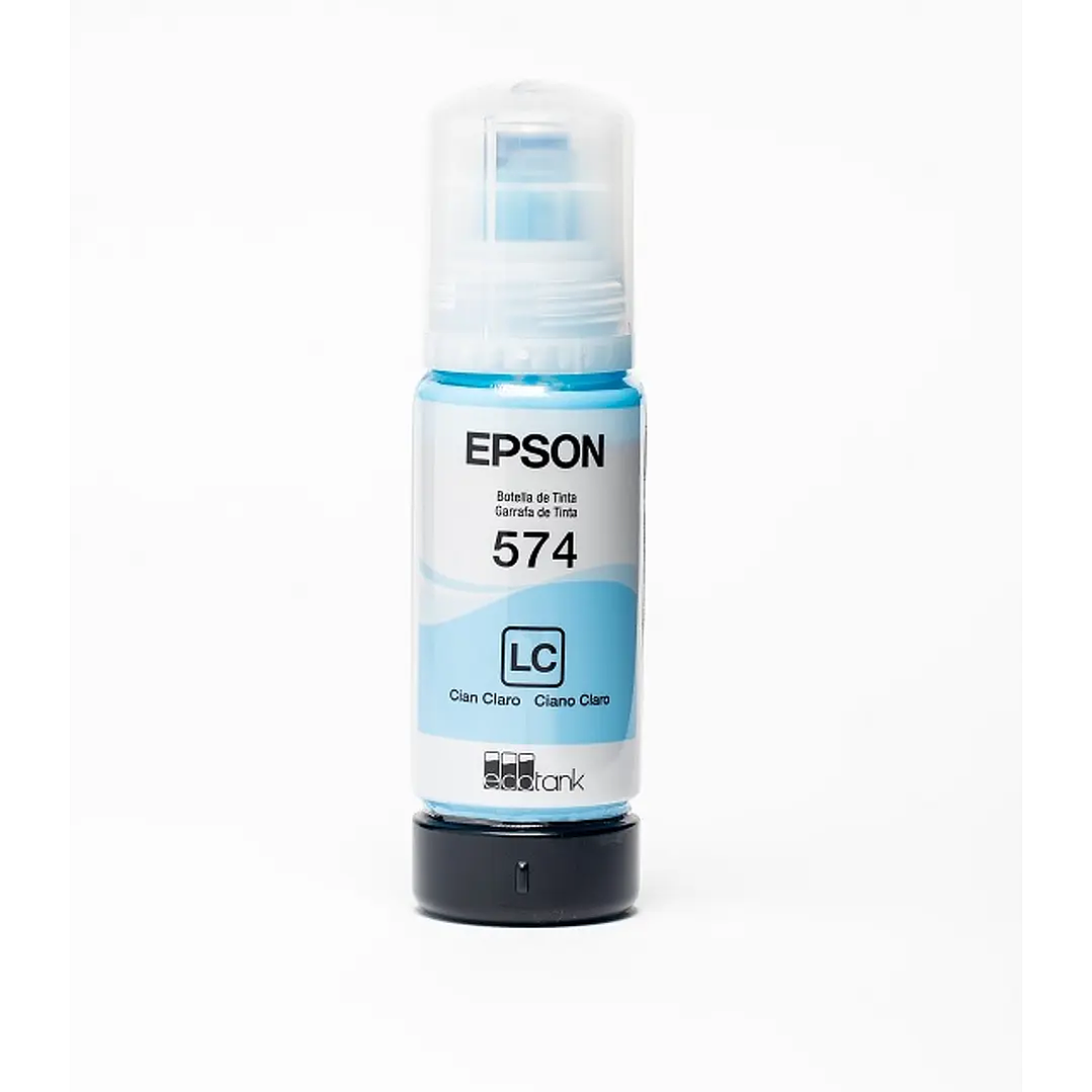 Botella de Tinta Epson T574 Cian Claro 70ml Original 2