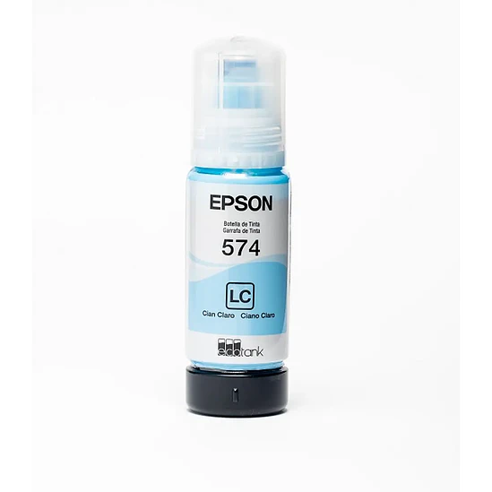 Botella de Tinta Epson T574 Cian Claro 70ml Original 2