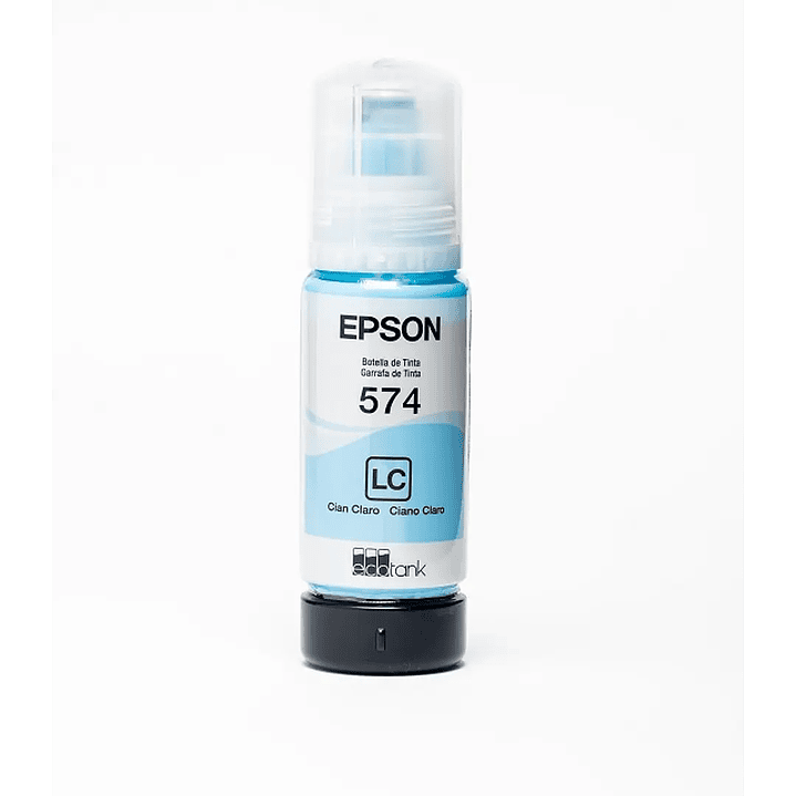 Botella de Tinta Epson T574 Cian Claro 70ml Original 2