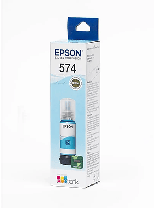 Botella de Tinta Epson T574 Cian Claro 70ml Original