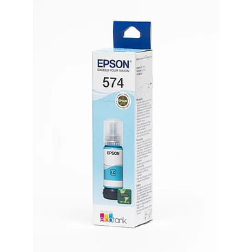 Botella de Tinta Epson T574 Cian Claro 70ml Original 1