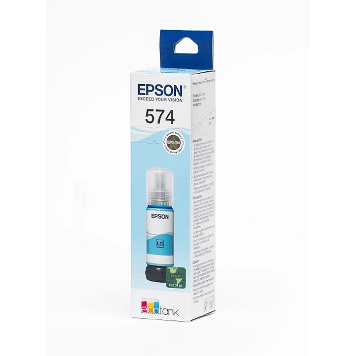 Botella de Tinta Epson T574 Cian Claro 70ml Original 1