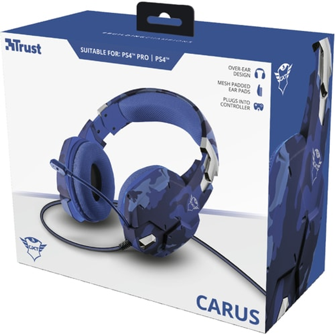 Audífonos Gaming Trust GXT Carus 322B Estéreo 3.5mm 5