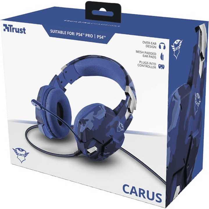 Audífonos Gaming Trust GXT Carus 322B Estéreo 3.5mm 5