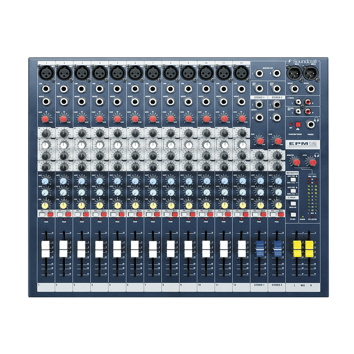 Mezclador Analógico Soundcraft EPM12 12 Canales Profesional 3