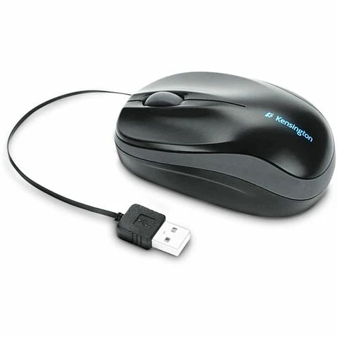 Mouse Kensington Pro Fit Retráctil de Viaje USB