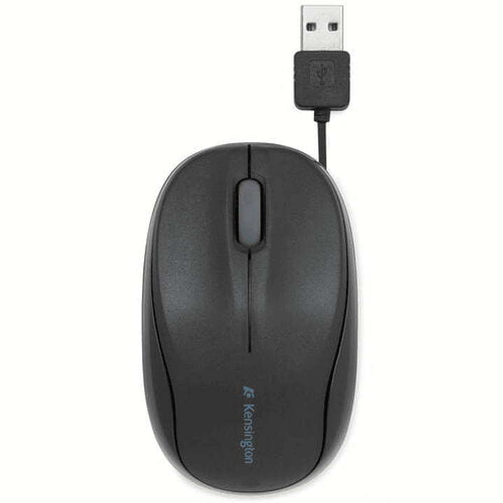 Mouse Kensington Pro Fit Retráctil de Viaje USB 2