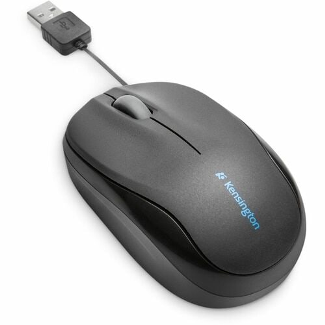 Mouse Kensington Pro Fit Retráctil de Viaje USB 3