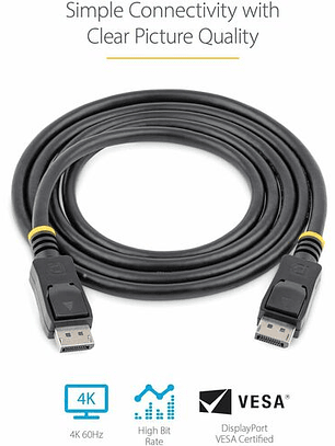 Cable DisplayPort 2m StarTech DISPL2M 4K DP 1.2