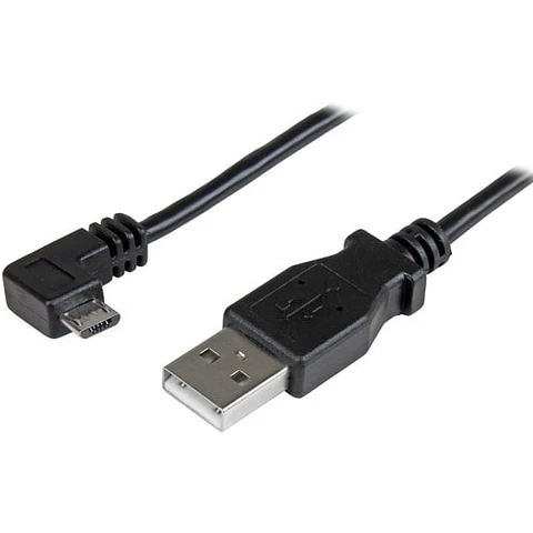 Cable USB A a Micro USB StarTech 1m Ángulo Recto