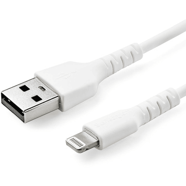 Cable Lightning a USB 2m MFi StarTech Blanco 1