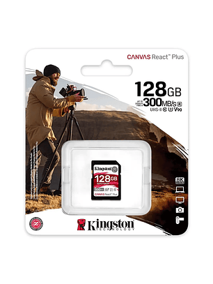 Tarjeta de Memoria Kingston Canvas React Plus SDXC 128GB UHS-II