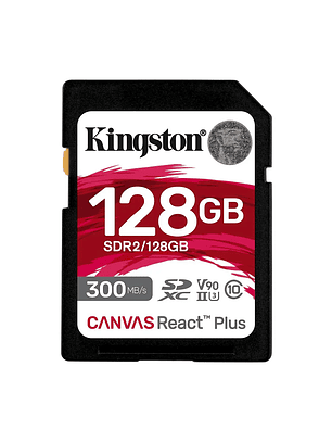 Tarjeta de Memoria Kingston Canvas React Plus SDXC 128GB UHS-II