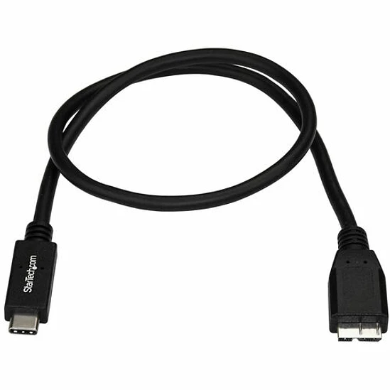 Cable USB-C StarTech.com USB 3.1 10Gbps 50cm Negro 2