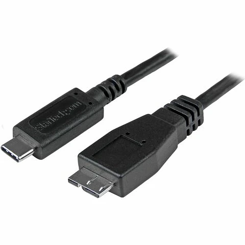 Cable USB-C StarTech.com USB 3.1 10Gbps 50cm Negro
