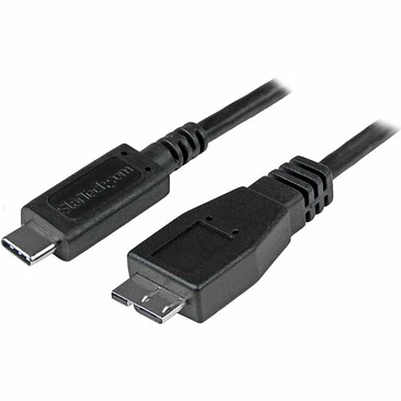 Cable USB-C StarTech.com USB 3.1 10Gbps 50cm Negro 1