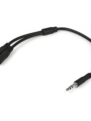 Cable de Audio StarTech.com Minijack 3.5mm Macho a Hembra 20cm