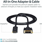 Cable Adaptador DisplayPort a DVI-D StarTech 1.83m DP2DVI2MM6 - Miniatura 3