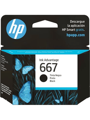 Cartucho de Tinta HP 667 Negro Original 3YM79AL