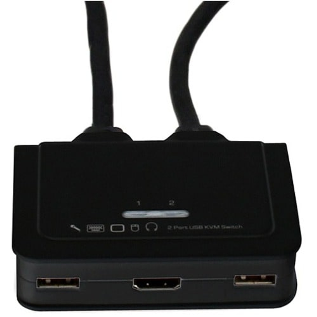 Switch KVM HDMI StarTech 2 Puertos USB Audio WUXGA 1