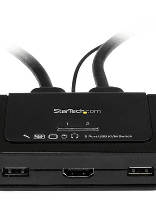 Switch KVM HDMI StarTech 2 Puertos USB Audio WUXGA