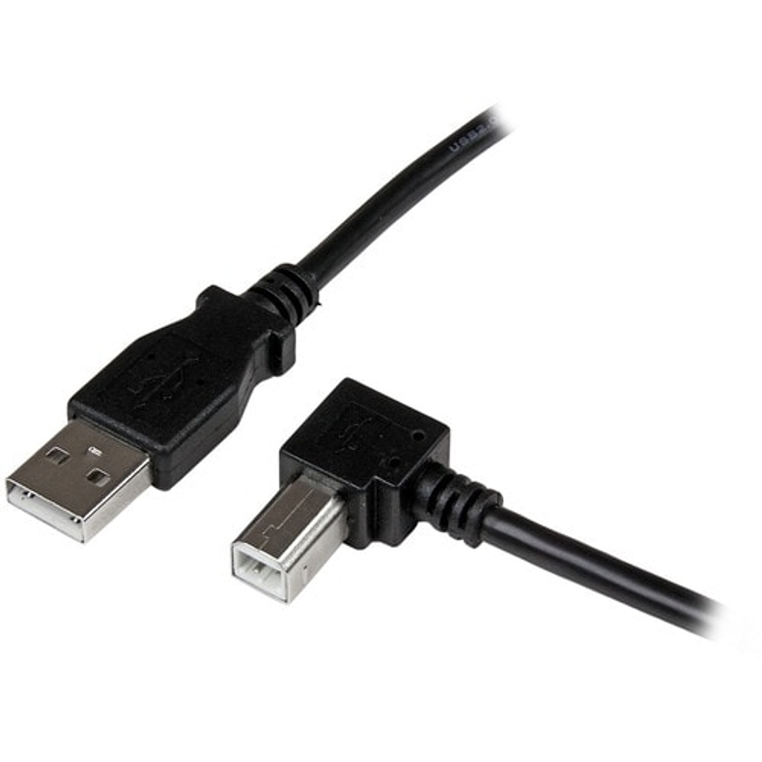 Cable USB 2.0 A a B StarTech 2m Ángulo Recto 1